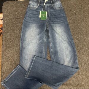 HALARA Women's Classic Straight Leg Blue Jeans